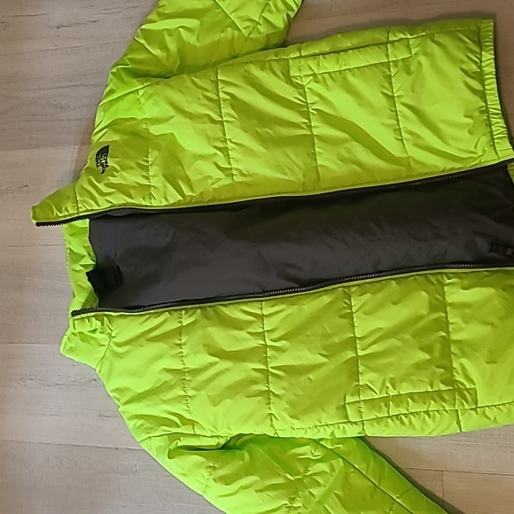 Kids boys xl Neon green north face jacket - Picture 1 of 3